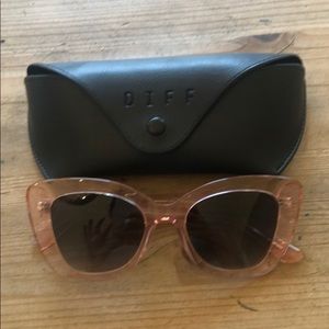 EUC Diff Pink Crystal Raven sunglasses